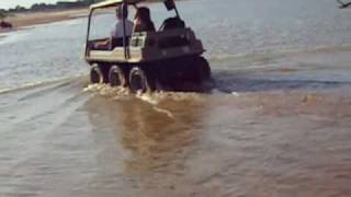 Amphibious vehicle mark 5 on the cimarron river [upl. by Anisamot]