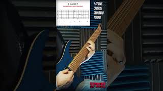 7 String Chords Part 2 G Maj 7 moveable shape [upl. by Nonnac257]