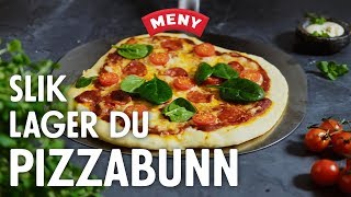 Enkel oppskrift på hjemmelaget italiensk pizzabunn [upl. by Nonnerb405]