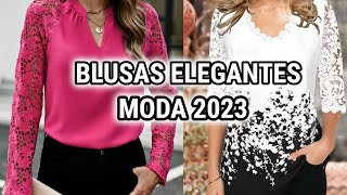 PRECIOSAS BLUSAS y BLUSONES de MODA 2023 BLUSONES y BLUSAS ELEGANTES SENCILLOS y MODERNOS [upl. by Eenimod]