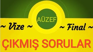 Örgütsel davranış Vize Çıkmış Sorular Aüzef çıkmış sorular [upl. by Aicercal]