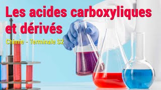 Les acides carboxyliques et leurs dérivés  Cours en ligne Chimie  Terminales [upl. by Aihsemek621]