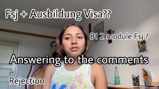 Answer to your Comments  Fsj And Ausbildung in Germany  Lisna Latheef [upl. by Setarcos561]