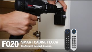 How to install smart keyless digital fingerprint cabinet lock [upl. by Nibur208]