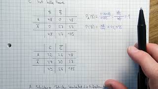 Mathe Klasse 9 Stochastische Unabhängigkeit [upl. by Cyna571]