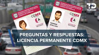 Dan fecha de inicio al trámite de licencia permanente de CdMx conoce cómo y dónde tramitarla [upl. by Norraa]