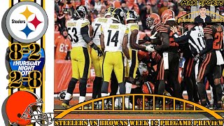 Pittsburgh Steelers vs Cleveland Browns week 12 pregame preview  Kick em while theyre down [upl. by Akym327]