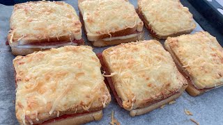 CROQUE MONSIEUR gourmand FACILE et RAPIDE avec recette Béchamel [upl. by Assiruam]