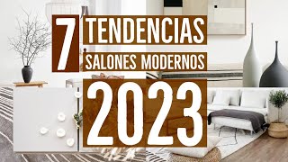 7 OBJETOS DECORATIVOS para la DECORACION DE SALONES MODERNOS 2023  alfombras lamparas cuadros [upl. by Nnairet]