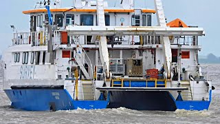 Auslauf Forschungsschiff SEABED EXPLORER seabound research amp survey ship Emden DKKT2 IMO 9637167 [upl. by Yldarb]