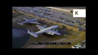 1950s Idlewild Airport New York Aerials and Passengers Disembarking [upl. by Naoh]