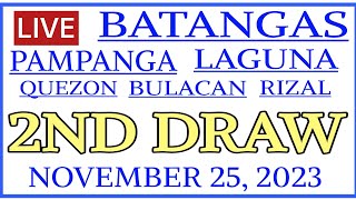 Stl results today 2nd DRAW November 25 2023 stl batangas [upl. by Islean134]