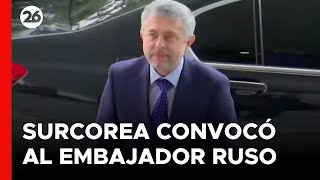 Corea del Sur convocó al embajador ruso por el pacto con Corea del Norte [upl. by Werd]