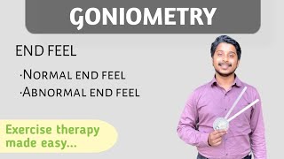 Goniometry part2  End feel  Exercise Therapy  physiotherapy [upl. by Brader155]