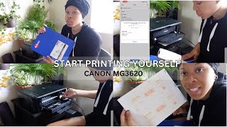 How to print labels out at home yourself  Canon MG3620 Set Up [upl. by Yejus]