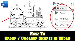 How To Use Group and Ungroup Commands in Microsoft Word Tutorial [upl. by Etana164]