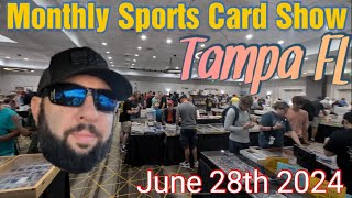 Monthly Tampa FL Sports Card Show 52824 Show Rolling Cases  Opening 89 UD Packs  A Happy Ending [upl. by Aneroc417]