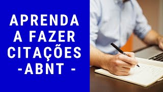 Como Fazer Citações nas Normas da ABNT – Prof Dr Auro JRodrigues [upl. by Rossing533]