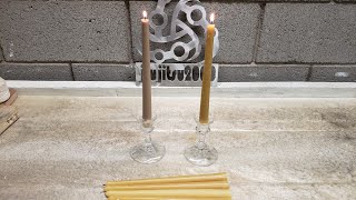 How To Make 10quot Beeswax Taper Candles  It’s Easy And FUN 🕯 [upl. by Berkow]