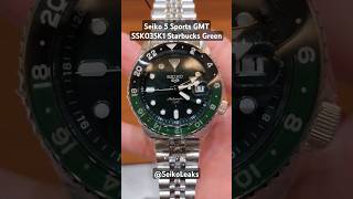 Seiko 5 Sports GMT SSK035K1 Starbucks Green [upl. by Krebs]