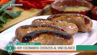 La cocina de Jesús Graña  Chorizos al vino blanco [upl. by Edvard]