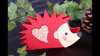 DIY Igelaufsteller – Tischdeko–DIY Serviettenhalter–Geldgeschenke präsentieren–DIY hedgehog adjuster [upl. by Zeuqcaj139]