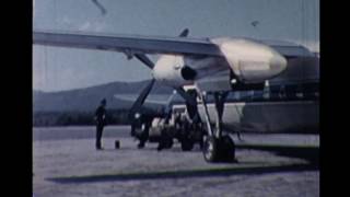 American airports and Pan Am planes in flight 1959 [upl. by Gross]