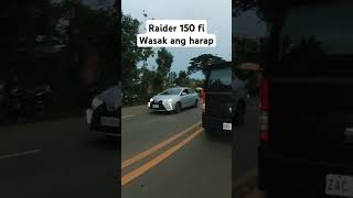 Raider 150 fi  Wasak ang harap  insta 360 one x [upl. by Arhez]