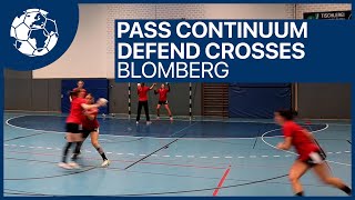 Passing Exercise  Crossing Continuum Handballtraining Birkner  Handball inspires [upl. by Eet652]