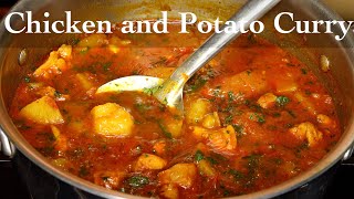 Tasty Chicken Aloo Curry  Chicken Curry With Potatoes  Chicken Aloo Recipe  AnitaCookscom [upl. by Neehsar458]