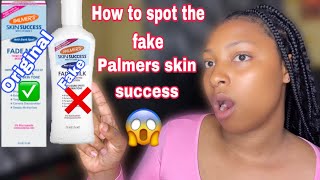 HOW TO DIFFERENTIATE BTW THE FAKE AND ORIGINAL PALMERS SKIN SUCCESS  THIS IS WHY IT MAKES YOU DARK [upl. by Ronoel]