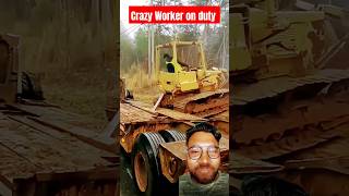 Crezy construction workers reaction construction tiktok crane shorts [upl. by Aidualk]