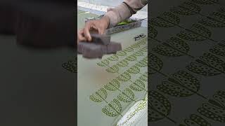 Block Printing on Fabric StepbyStep Demonstration [upl. by Rudolph]