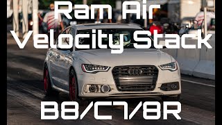 MORE AIR Ram Air Velocity Stack for Audi B8C78R [upl. by Juanne357]