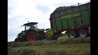 SIANOKISZONKA 2018 CLAAS AXION 810 STRAUTMANN [upl. by Carhart]