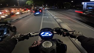 YAMAHA MT07 PURE SOUND  Midnight Rides Await [upl. by Ahsatan]