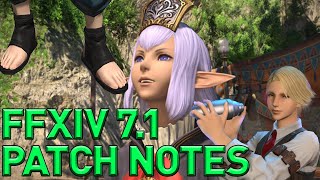 FFXIV  Patch 71 Preliminary Patch Notes Overview amp Thoughts [upl. by Misha]