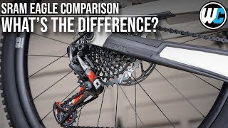 SRAM Eagle Shootout NX vs GX vs X01 vs XX1 Which is Best For You [upl. by Notyalc]