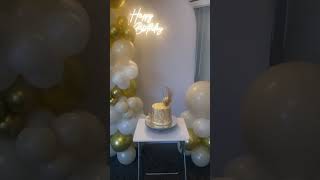 22nd Birthday Cake by asmabakes and Decorations by madecreativeballons  🥳🎂 [upl. by Roderick560]