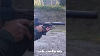 Raider suppressor action with Obsidian 9 and AAC Tirant 9HD Both are awesome cans [upl. by Baugh]