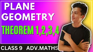 class 9 advanced maths chapter 7 Theorem number 1234 exercise 7 plane geometry [upl. by Kissner]