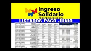 Ingreso Solidario Consulta Nuevos Listados de Giro Extraordinario [upl. by Pages]