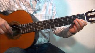 Curso de guitarra principiantes  Himno de la Alegría lento  Lección 7  vídeo 2 [upl. by Chang]