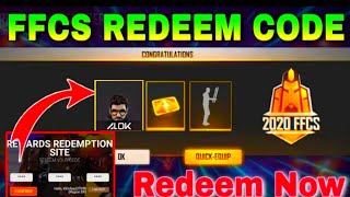 HOW TO CLAIM FFCS REWARDS EMOTE LEVEL 8 CARD CHARACTER  HOW TO GET FFCS REDEEM CODE   FFCS CODE [upl. by Ynohta]