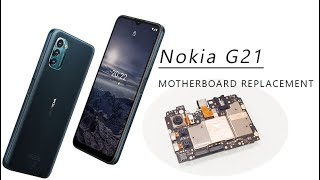 Nokia G21 Motherboard Replacement Tutorial  Wymiana płyty głównej [upl. by Lesna]