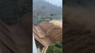 Incredible Footage of Natures Power During Malaga Floods🌪️😳 dana shorts [upl. by Sitruk963]