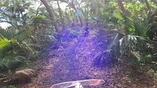 RAW video 300Rally in tight single track  Andreani Fork Cartridge kit and Nitron shock [upl. by Adnilreh]