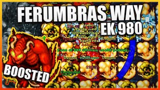 EK 980  Ferumbras Way DEMON BOOSTED Axe User  INSANE Profit WEALTH DUPLEX [upl. by Barcus]