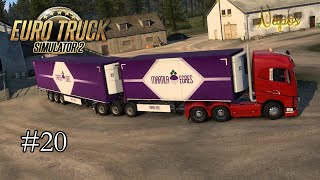 Going north with some very long trailers 💪🏻  Euro Truck Simulator 2 Survival  Episode 20 [upl. by Nwahsyt]