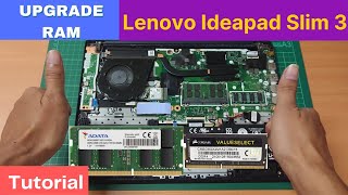 Tutorial Upgrade RAM Lenovo Ideapad Slim 3  How Much Max Capacity RAM of Lenovo Ideapad Slim 3 [upl. by Caylor]